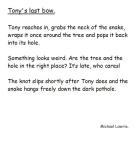 Tony's Last Bow