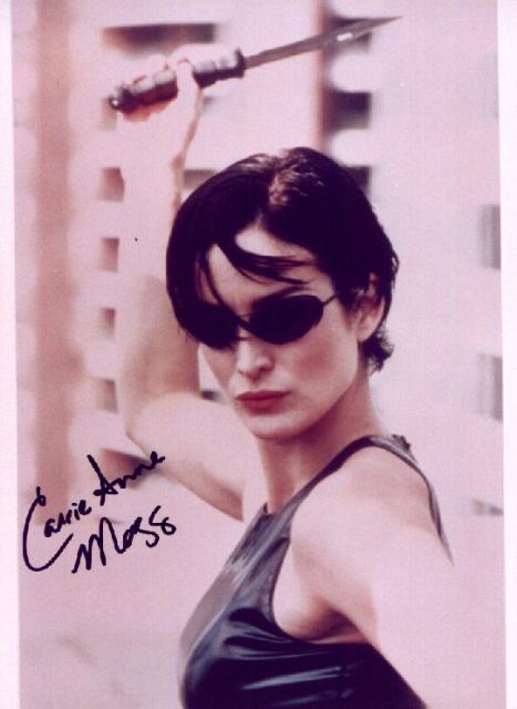 carrie anne moss i. Carrie Anne Moss 1 (10x8) Excellent Signature.