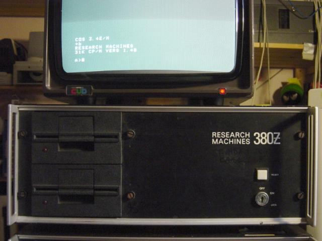 1978: Research Machines 380Z - CP/M 1.4B startup