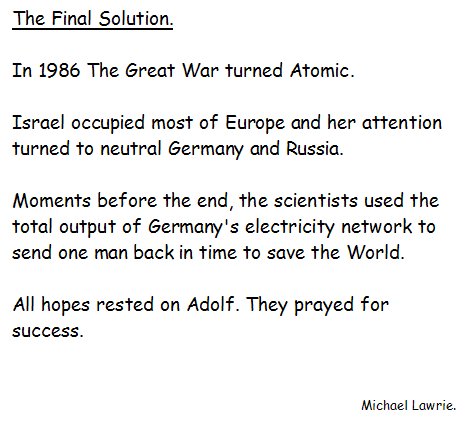 The Final Solution