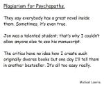 Plagiarism for Psychopaths