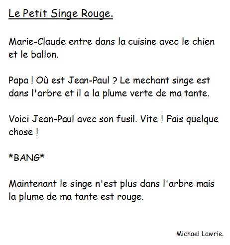 Le Petit Singe Rouge