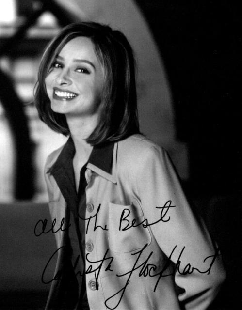  Calista Flockhart 1 (8x5)   Excellent Signature.