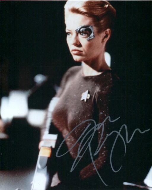  Jeri Ryan 4 (10x8)   Very slight lifting on Signature.