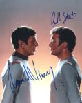  Star Trek: Spock and Kirk (10x8)   Signed by both Nimoy and Shatner - Excellent picture with excellent signatures.