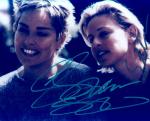  Sharon Stone and Ellen (10x8)   Signed by both, but the signatures are very badly damaged. It was signed with a bad pen.