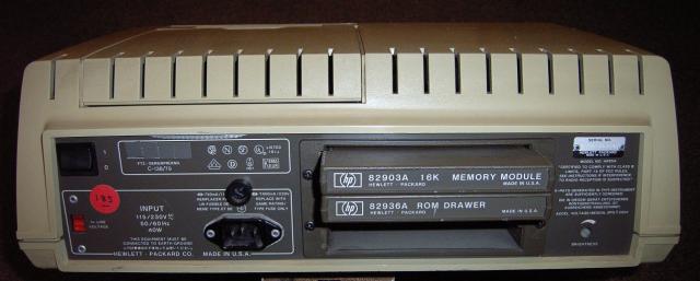 1979: HP85A - back