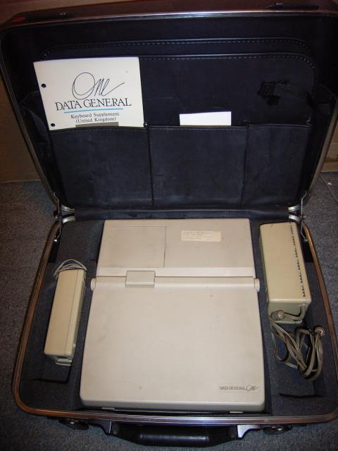 1983: Data General One in its case